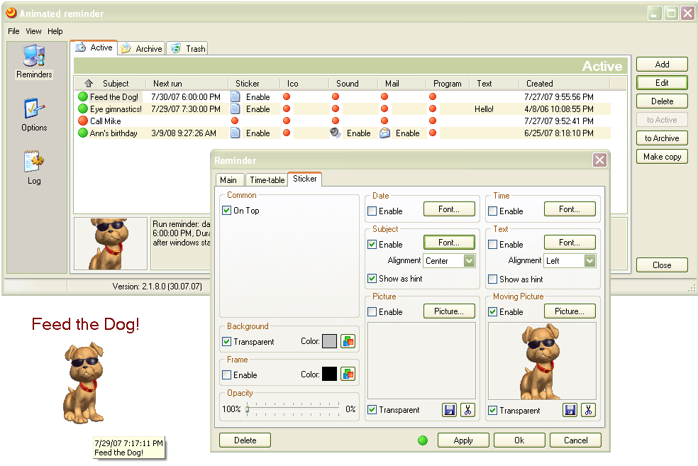 AniReminder Pro screenshot